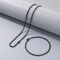 2.8mm Black Bracelet 20CM