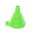 Imbuto pieghevole in silicone verde con foro per appendere e facile conservazione - Piccolo Verde - Sacchetto OPP