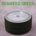 2mm Seaweed Green pineapple cord DIY pendant necklace rope on transparent spool - Seaweed Green