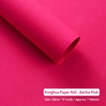 Waterproof hot pink floral wrapping paper roll 58cm wide for bouquet packaging - Roll (58cm*7m) / Barbie Pink