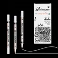 White acrylic paint marker with dual tips and waterproof opaque ink set in white box - White Dual Tip (Soft+Fine) Single