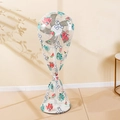 Waterproof pedestal fan dust cover with pink dinosaur print and drawstring closure - Little Dinosaur (Full Cover)