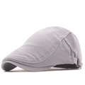 Gorra de sol de malla gris claro transpirable para viajes con hebilla ajustable - Gris claro