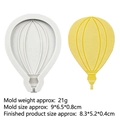 Hot air balloon silicone mold for chocolate and fondant cake decorating DIY crafts - Style 2 - Hot Air Balloon / Gray