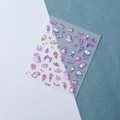 Détail des stickers ongles 5D relief licorne et arc-en-ciel avec texture 3D - TS-226 Licorne Rêveuse (TS-226)