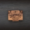 Detailed engraving of the sun and moon on a miniature wooden Ouija board box - Small Drawer Style / Miniature Specification