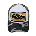 Casquette trucker camouflage avec patch brodé Indian No.7 et maille à l'arrière - Camouflage