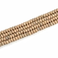 Macro detail of 5x8mm beige geode agate beads with natural matte texture for jewelry - 5x8mm (39pcs) / Electroplated Wine Yellow