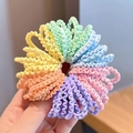 Regenbogenfarbene Spiralhaargummis mit elastischem Wellendesign für Damenfrisuren - Bonbonfarben Spirale Einzel 50 Stk. mit Dose