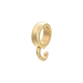 Polished 18k gold plated copper charm bail connector for DIY jewelry making accessories - Gold