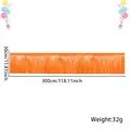 Gonna da tavolo neon in colori macaron, dimensioni 300cm x 30cm per decorazioni festa - Banner 30*300cm / Arancione Fluorescente