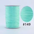 Mint green Korean waxed cord roll #149 for DIY jewelry weaving and crafts - #149 Fluorescent Light Blue / 1.0mm 160m