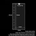 Transparent 4-pocket card protector sleeve for A4 A5 binder with top loading design - A6 Narrow Small 1-Pocket Pages