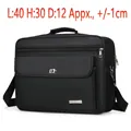 Black 20-inch waterproof oxford shoulder bag for business and laptop commute - Black Swivel Lock Large (40cm)