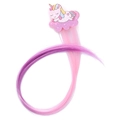 Kids pink unicorn hair clip with long pink and purple gradient synthetic hair extensions - 5# Unicorn - Pink Purple Gradient