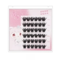 Self-adhesive cluster lashes Y30 style in a transparent box with pink liner - Glue-Free Model Y30