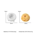 3D bloem siliconen mal voor zeep met malformaat 70x70x38mm en eindproduct maat 56x56x29mm - Kleine Chrysantenknop Vorm