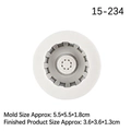 Silicone wheel and gear gear mold for racing-themed fondant chocolate cake decorations - No.3 Grey (15-234)