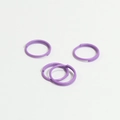 Pack of purple coated metal split rings for DIY jewelry and keychain making - Purple