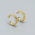 Minimalistische gouden ketting oorklem van 925 sterling zilver, geen piercing nodig - 925 zilver / 10mm / Goud