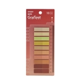 Morandi-Farbverlauf PET-Index-Tabs mit 14cm Lineal, 10 Farben und 200 Blätter - Verlauf Orangerot