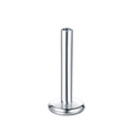 Gepolijste zilveren G23 titanium labret staafje met platte basis voor body piercing sieraden - 1.2x6mm (Basis 4mm) / Staalkleur