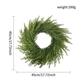 Artificial Norfolk Pine Christmas wreath 45cm 17.72inch size and 280g weight - 45cm Wreath (280g)