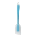 Espátula de silicona translúcida azul y blanca con mango integrado para repostería - 72g Azul