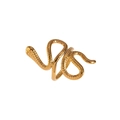 Detailweergave van een slangenvormige ring met schubben en afmetingen van 3,78 cm lang - Spiraal Wrap Slangenstijl (YYR025004)