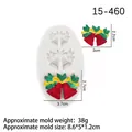 Christmas holly bells silicone mold for DIY baking and festive cake decorating - US 6 / Gray