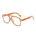 Occhiali da sole aviator polarizzati con montatura classica maculata tartarugata - Montatura Tartarugato Arancione Anti-Luce Blu