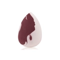 Spugnetta trucco a goccia con motivo marmorizzato bordeaux intenso e rosa pallido - Forma a Goccia Marmorizzata / Marmo Marrone Bianco