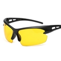 Outdoor-Sport-Nachtsichtbrille mit schwarzem mattem Rahmen und gelben Gläsern - Nachtsicht