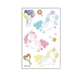 Adesivi per tatuaggi per bambini con unicorno impermeabile, stelle e palloncini - Unicorno con Palloncini (WS-A149)