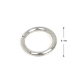 DIY jewelry 6mm silver stainless steel open jump ring connector for bracelet making - 0.8x6mm
