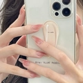 Elegante lange Press-on-Nägel mit rosa Farbverlauf und dezentem Schimmer-Effekt - R269 Blush-Verlauf