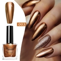 Esmalte de uñas bronce metálico 003 efecto espejo con acabado brillante de larga duración - Ámbar Metálico (003)
