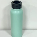 Mint green stainless steel insulated water bottle with black magnetic phone mount lid - 24oz / Direct Drink / Green
