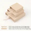 Apricot PE film floating display box for jewelry storage available in three sizes - 7*7*2cm / Apricot Drawer Outer Box