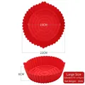 Tappetino grande rosso da 22cm in silicone per friggitrice ad aria da 5 litri - Gen 1 Rosso 22cm