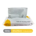 Grijze microvezel schoonmaakdoekjes wafelstructuur 20x20cm pak van 10 stuks - Zak Van 10 Vellen (20x20cm) / Grijs