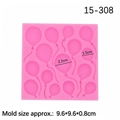 Pink silicone balloon mold for DIY fondant and chocolate cake decorating - Pink