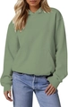 Oversized bean green drop shoulder hoodie paired with casual blue denim jeans - Bean Green