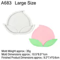 Moule en silicone en forme de pêche pour décoration de gâteaux et loisirs créatifs DIY - 6# Gris - Grand (A683)
