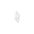 Close-up of a minimalist silver flower charm with leaf detail for DIY jewelry making - Flower / Silver