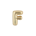Luxury gold 3D initial letter F pendant accessory for DIY bracelets and watch bands - Letter F / Gold