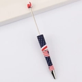 DIY beadable pen with American flag stars and stripes pattern design for crafting - 46# Pattern (USA Flag)