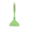 Green wide silicone turner spatula with ergonomic handle for tamagoyaki and pancakes - Standard / Green
