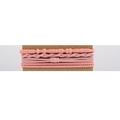 Set di quattro elastici per capelli intrecciati rosa stile boho su cartoncino - Rosa