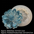 Molde de silicona de margarita para resina DIY dimensiones 4.5x4.5x1.1cm para artesanía - Estilo 2-Margarita